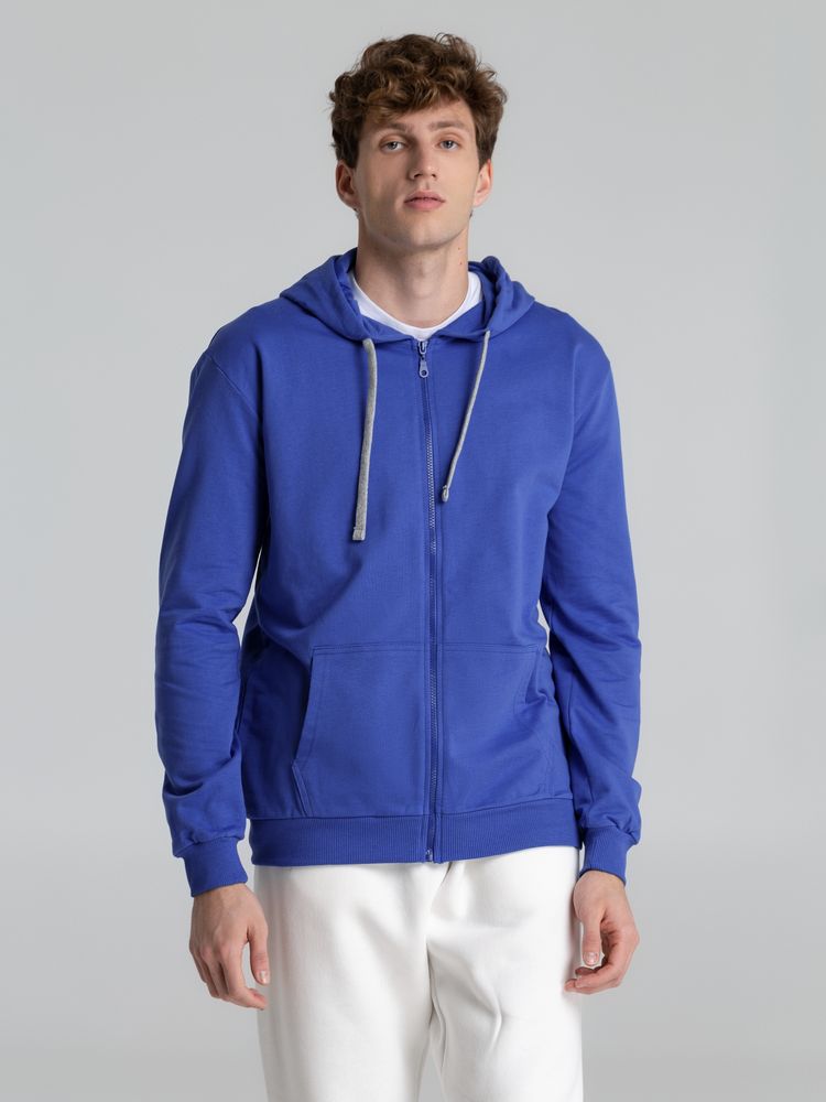 Толстовка на молнии с капюшоном Unit Siverga , ярко-синяя — изображение 7