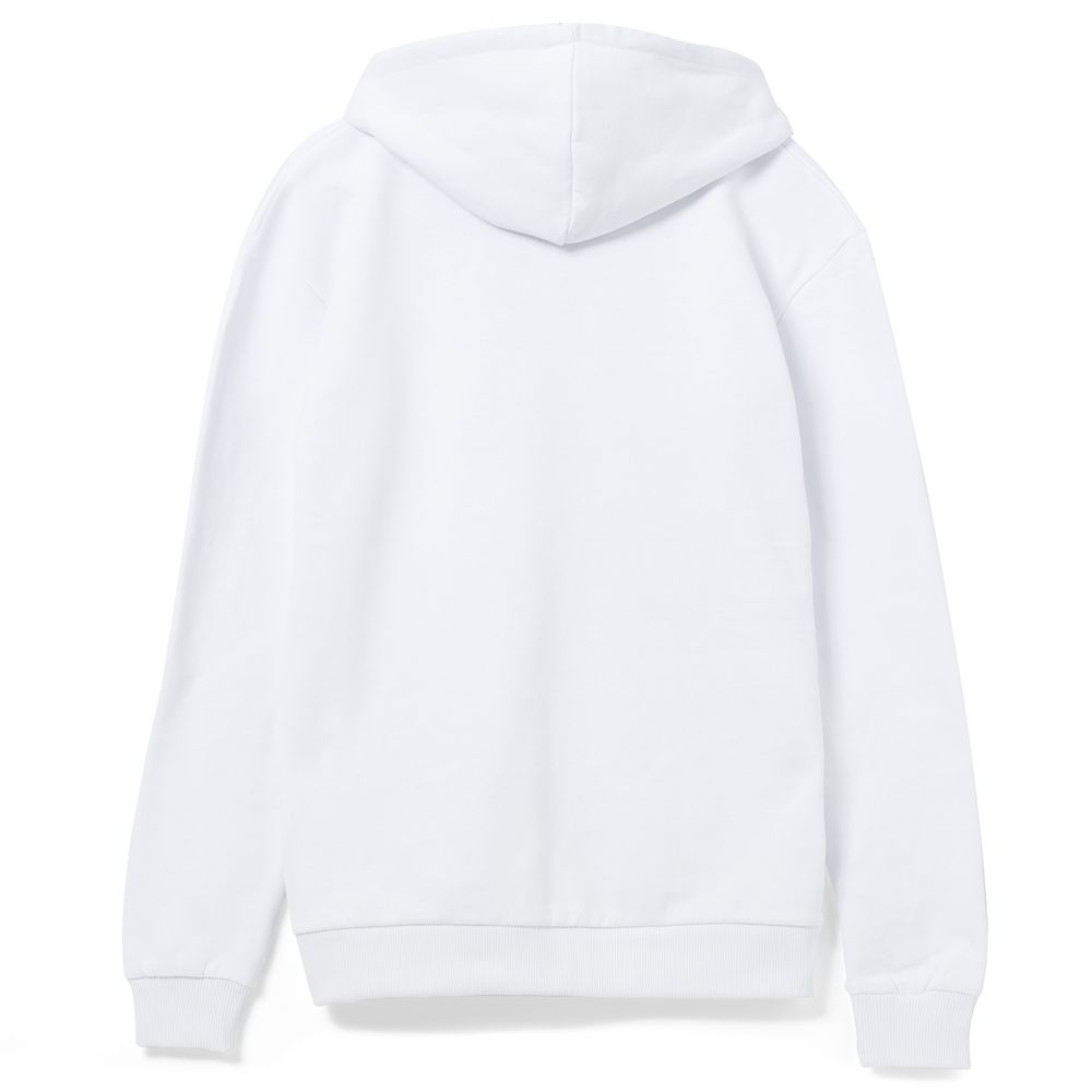 Толстовка на молнии с капюшоном Unit Siverga, белая — изображение 3