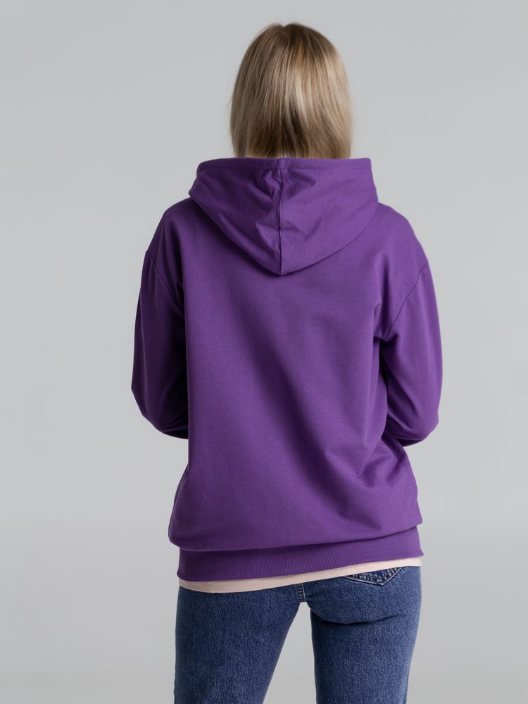 Толстовка на молнии с капюшоном Unit Siverga, фиолетовая — изображение 12