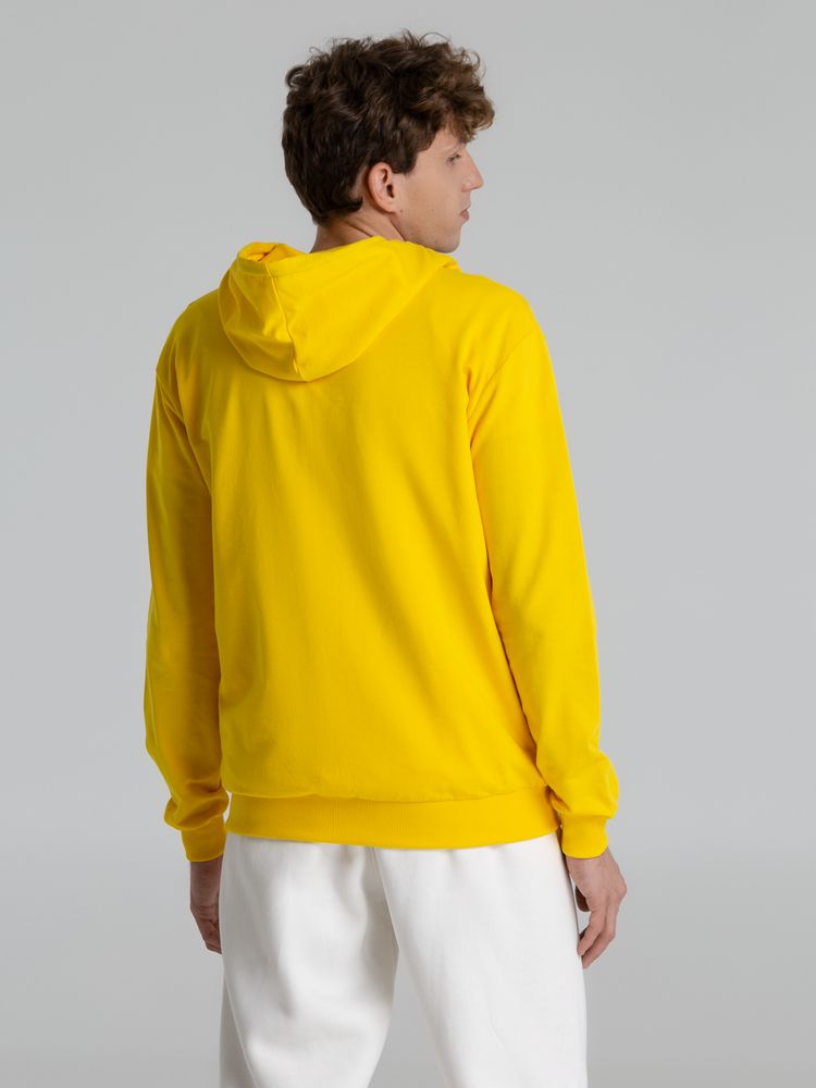 Толстовка на молнии с капюшоном Unit Siverga, желтая — изображение 12