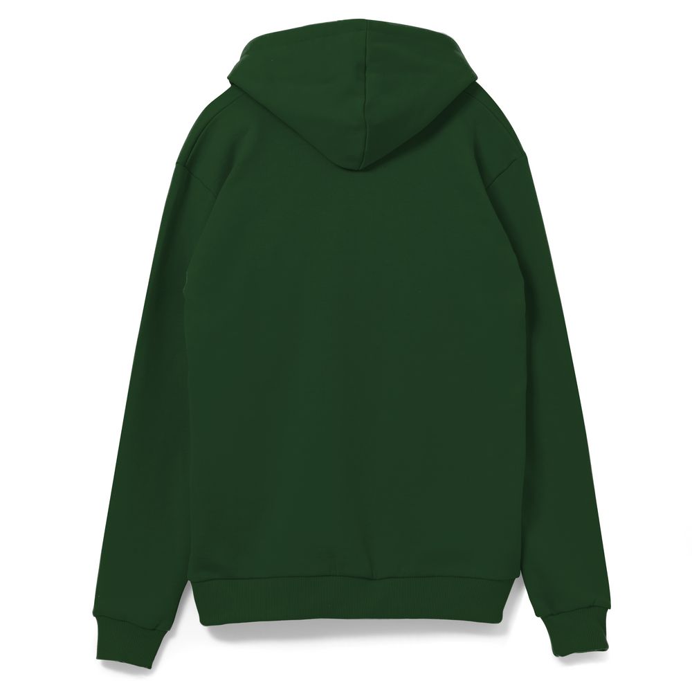 Толстовка на молнии с капюшоном Siverga 2.0, темно-зеленая — изображение 3
