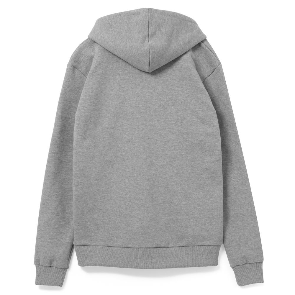 Толстовка на молнии с капюшоном Unit Siverga Heavy, серый меланж — изображение 3