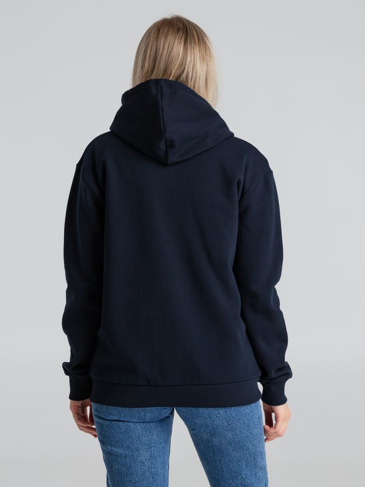 Толстовка на молнии с капюшоном Siverga Heavy 2.0, темно-синяя — изображение 8