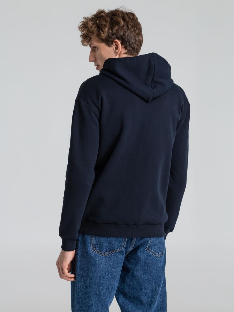 Толстовка на молнии с капюшоном Siverga Heavy 2.0, темно-синяя — изображение 12