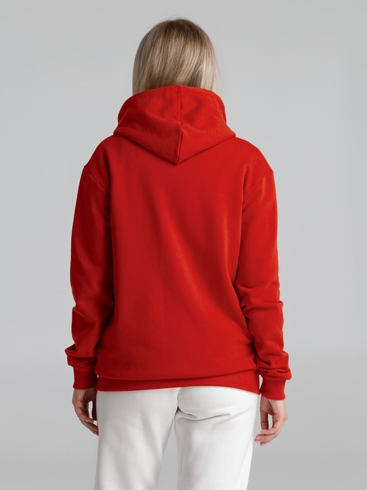 Толстовка на молнии с капюшоном Unit Siverga Heavy, красная — изображение 12