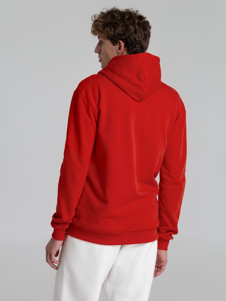 Толстовка на молнии с капюшоном Unit Siverga Heavy, красная — изображение 8