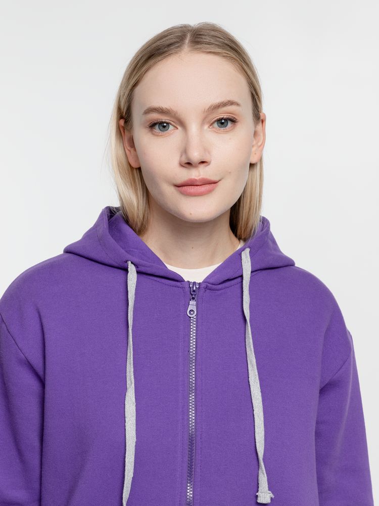 Толстовка на молнии с капюшоном Siverga Heavy, фиолетовая — изображение 12