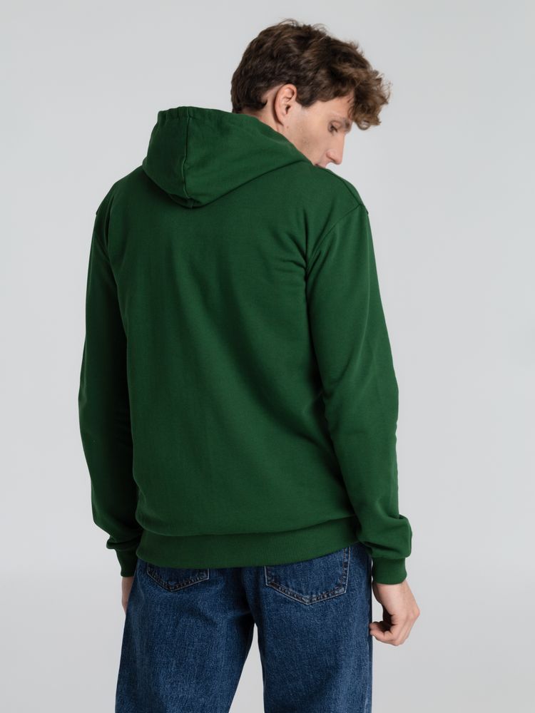 Толстовка на молнии с капюшоном Siverga Heavy 2.0, темно-зеленая — изображение 8