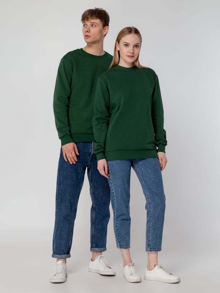 Толстовка Unit Toima Heavy, темно-зеленая — изображение 15