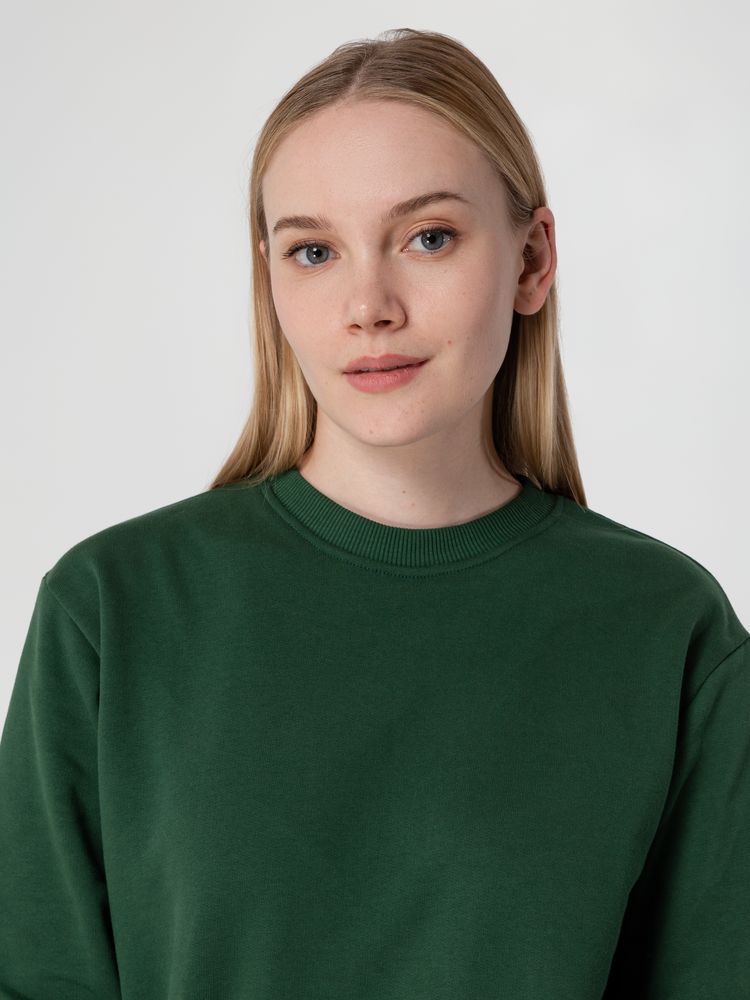 Толстовка Unit Toima Heavy, темно-зеленая — изображение 14