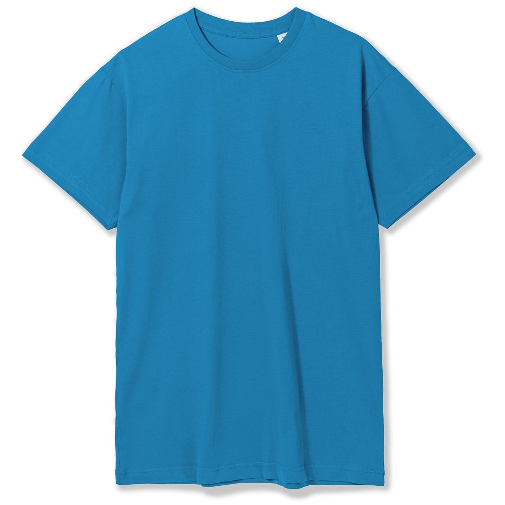 Футболка унисекс T-Bolka 180, бирюзовая — изображение 2