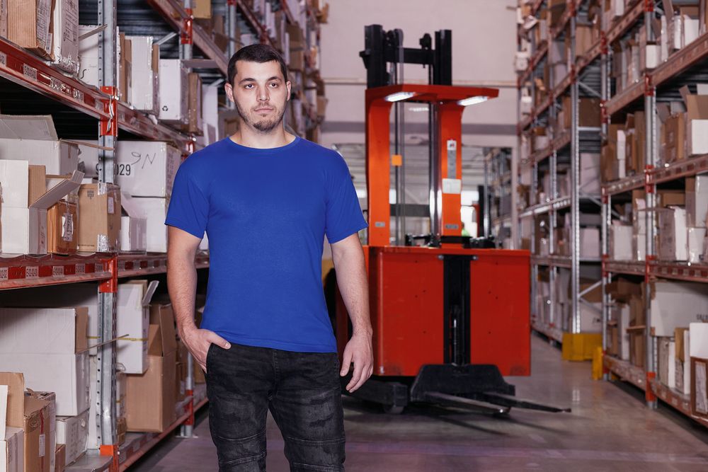 Футболка унисекс T-Bolka 180, бирюзовая — изображение 6