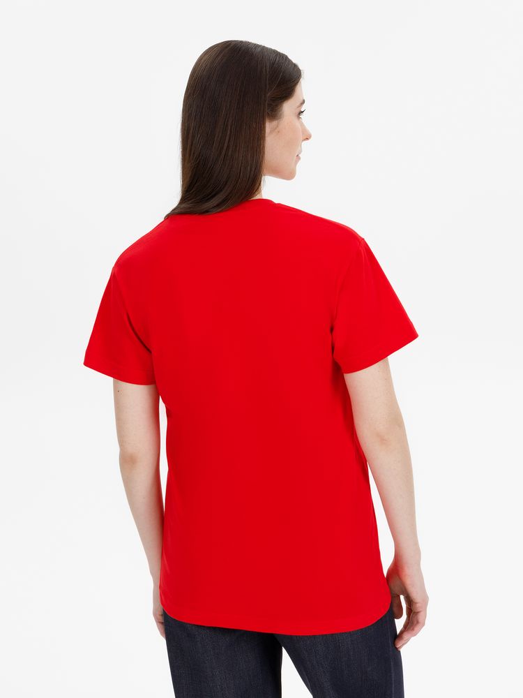 Футболка унисекс T-Bolka 180, красная — изображение 6