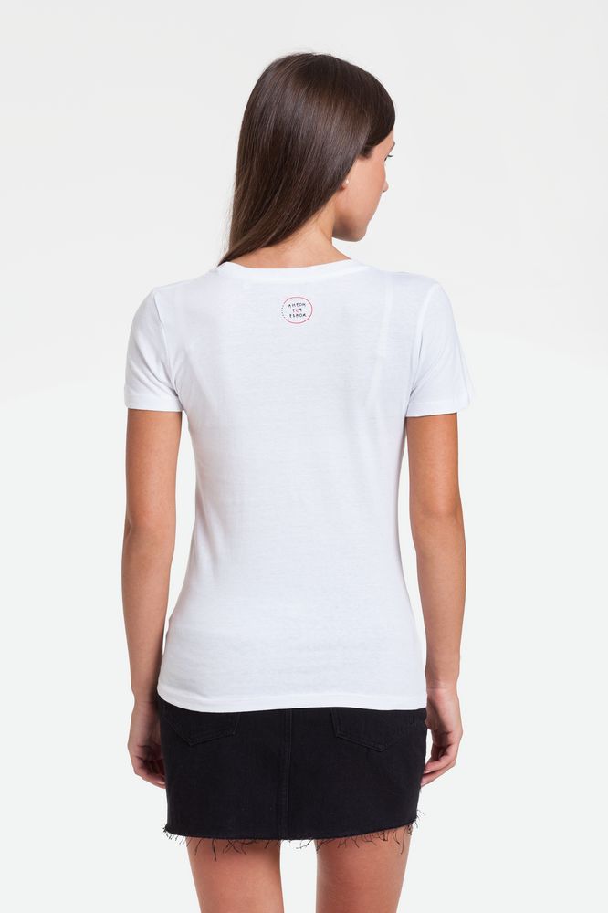 Футболка женская «Давай возьмемся за руки», белая — изображение 6