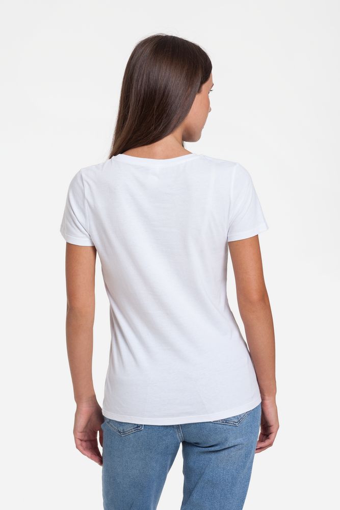 Футболка женская «Смотри вглубь», белая — изображение 4