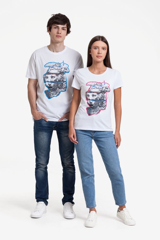 Футболка женская «Смотри вглубь», белая — изображение 5