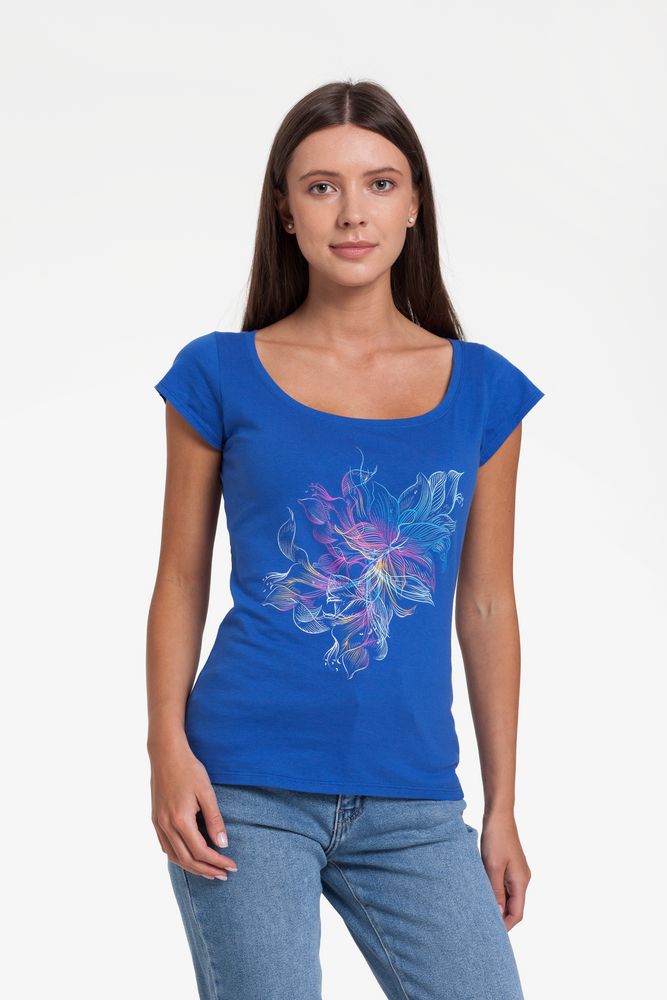 Футболка женская Vibrance, ярко-синяя (royal) — изображение 2