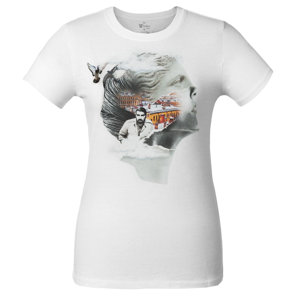 Футболка женская «Подруга Питер», белая — изображение 3