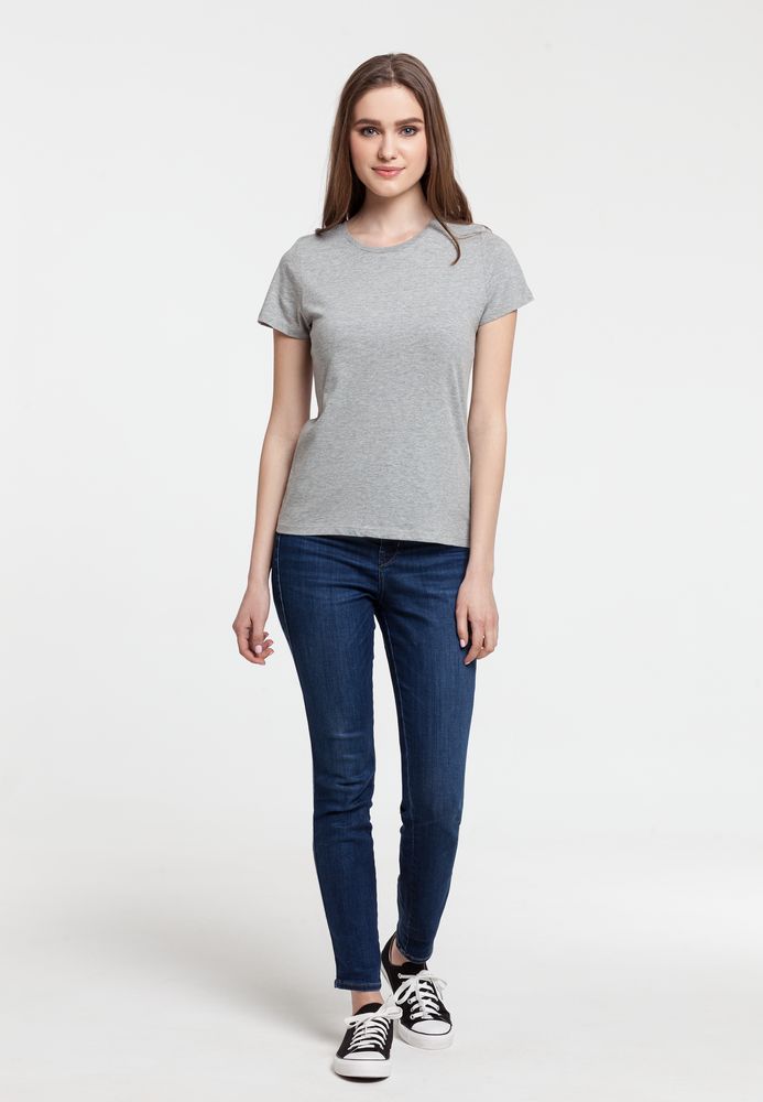 Футболка женская «Подсознательность», серый меланж — изображение 6