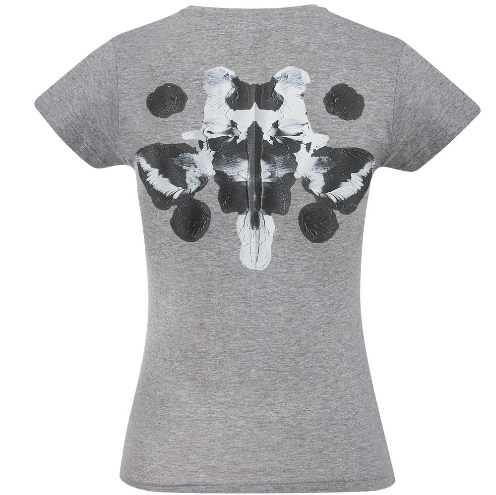 Футболка женская «Подсознательность», серый меланж — изображение 3