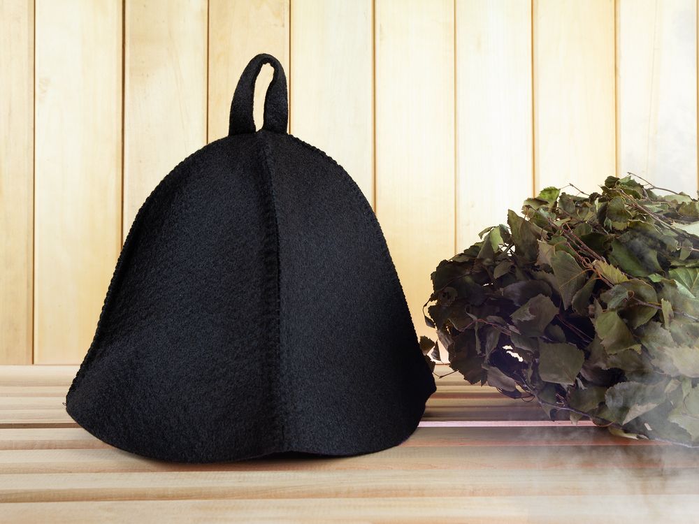 Банная шапка Heat Off, черная — изображение 3