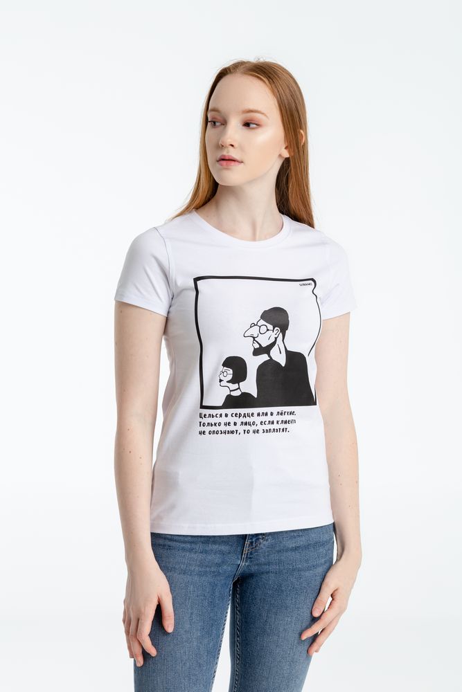 Футболка женская «Леон», белая, ver.2 — изображение 4
