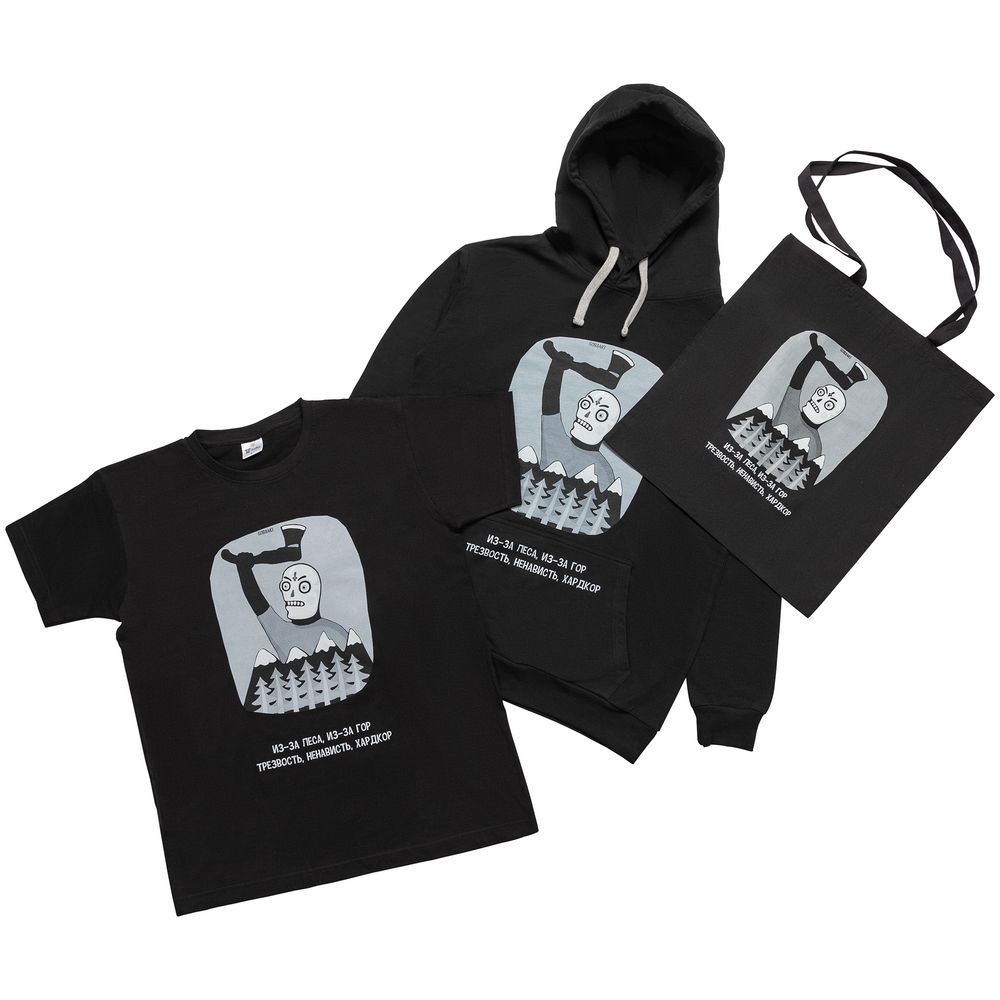 Футболка «Хардкор», черная — изображение 6