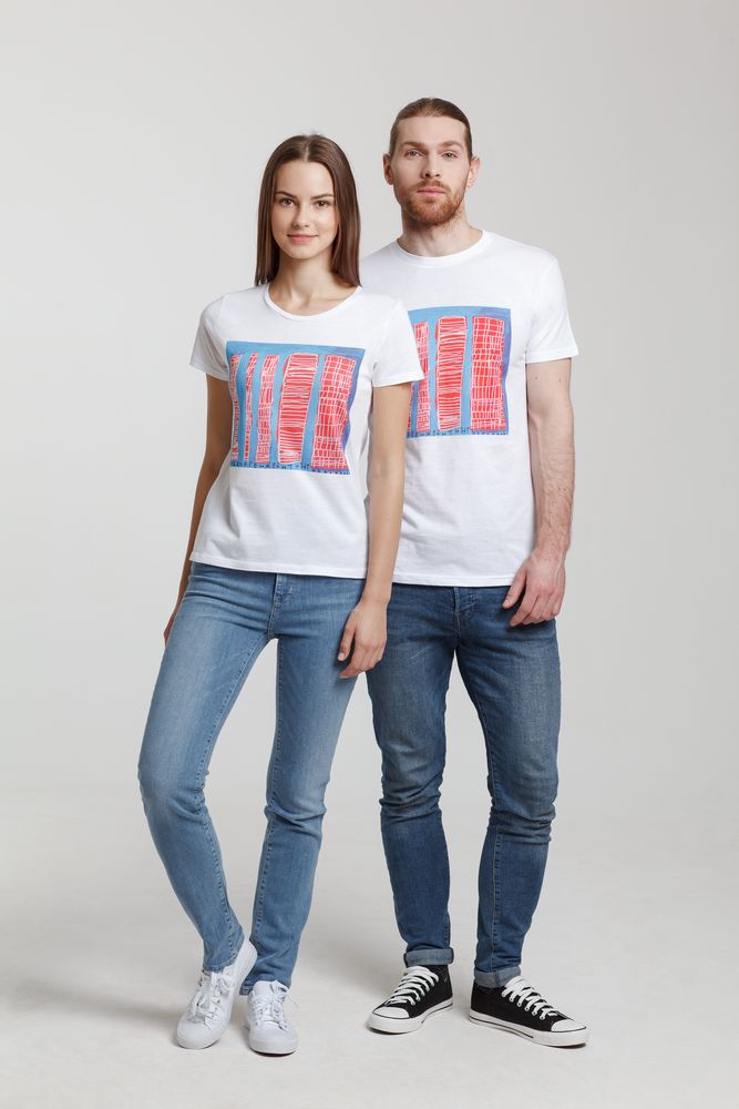 Футболка женская «Небоскребы», белая — изображение 7