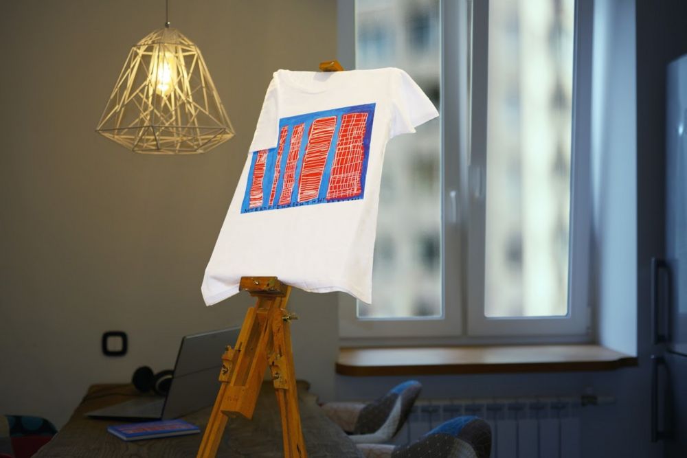 Футболка детская «Небоскребы», белая — изображение 5