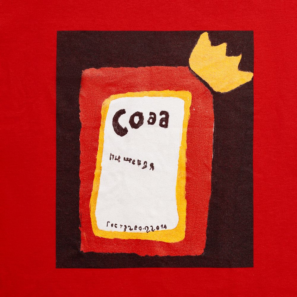 Футболка женская «Сода», красная — изображение 3