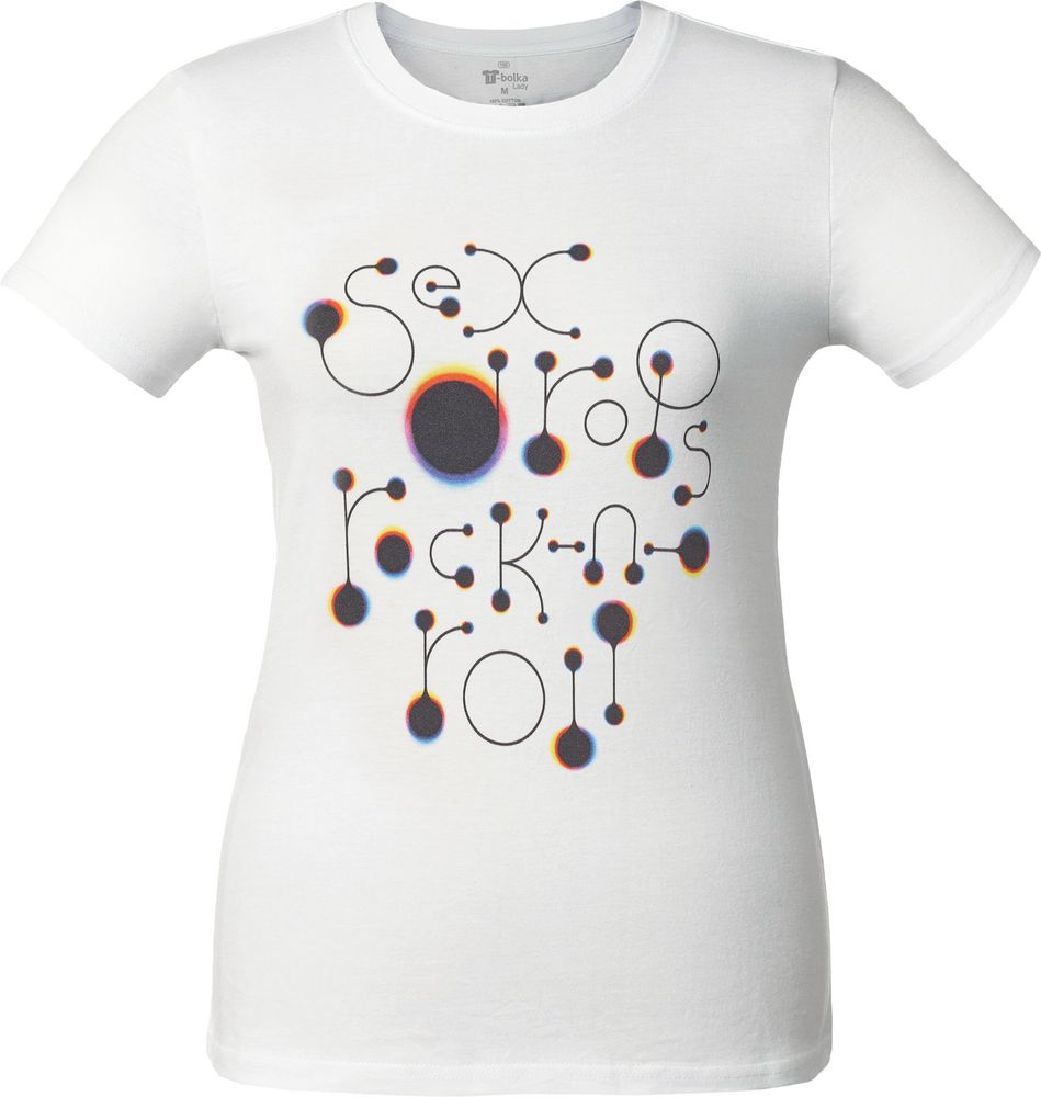 Футболка женская No Drugs, белая — изображение 2