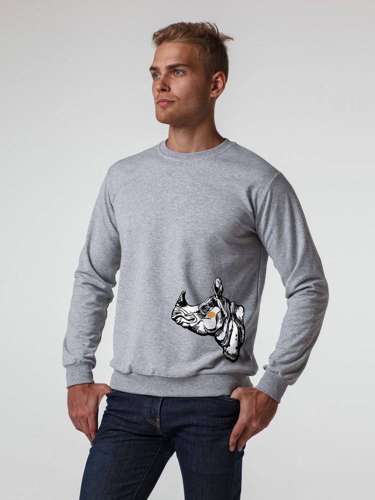 Толстовка NosoRock, серый меланж — изображение 2