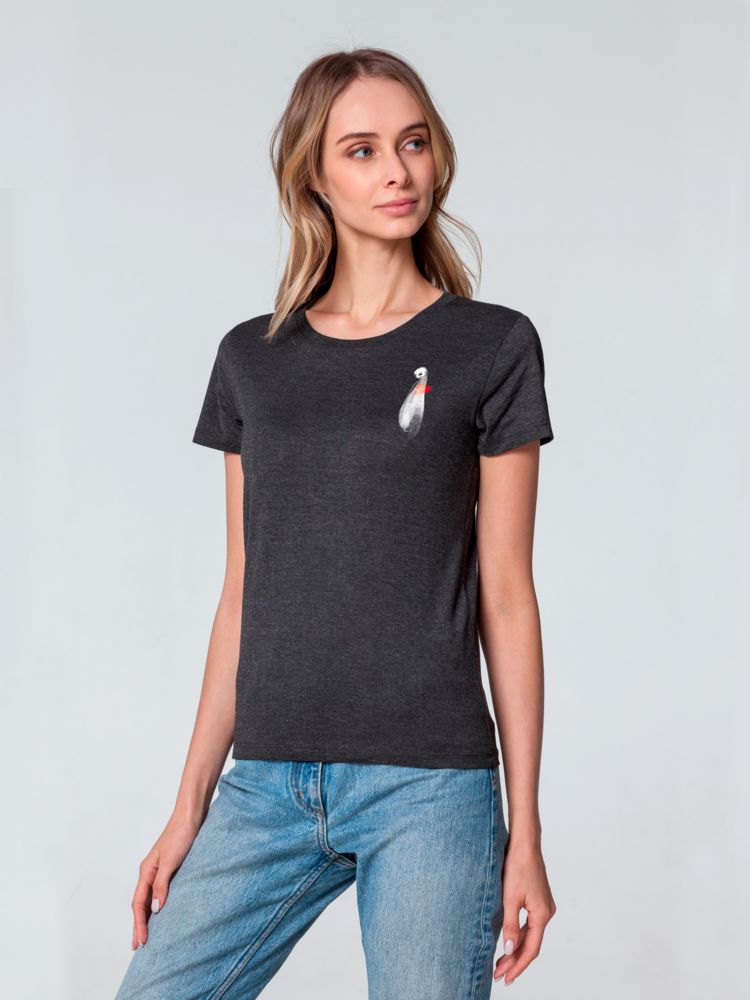 Футболка женская Ghost of Love, черная — изображение 2