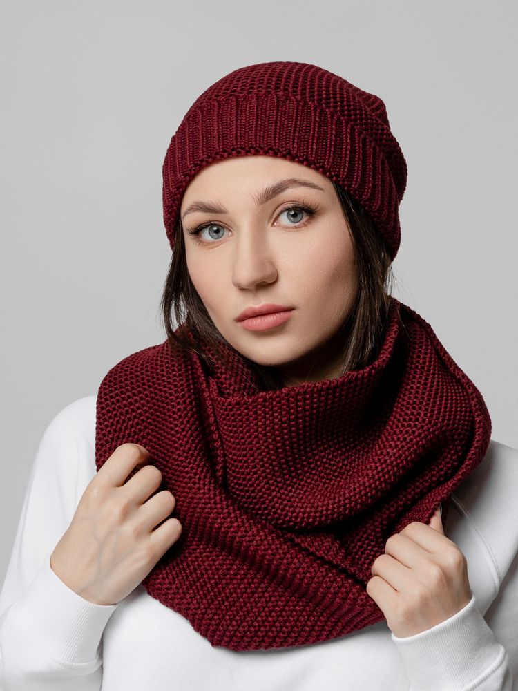 Снуд Brugge, бордовый — изображение 7