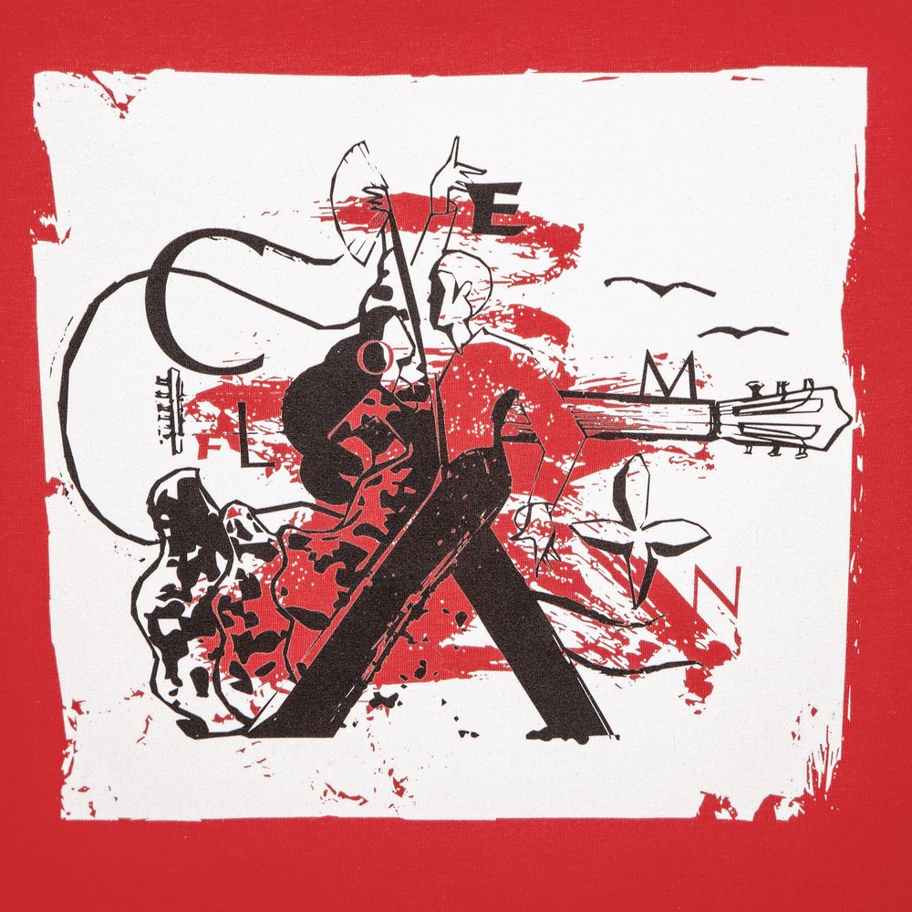 Футболка женская Carmen and Carwoman, красная — изображение 5