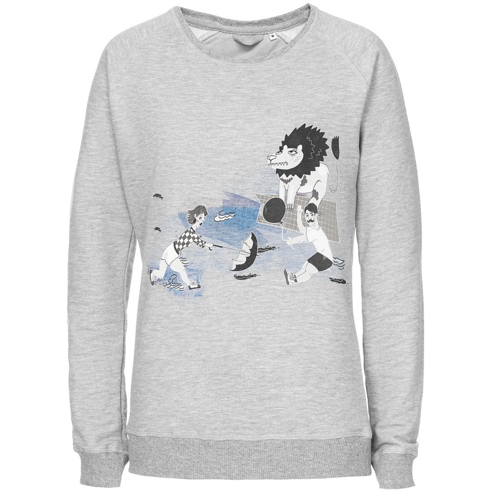 Свитшот женский «Не вы ли были у Невы», серый меланж — изображение 3