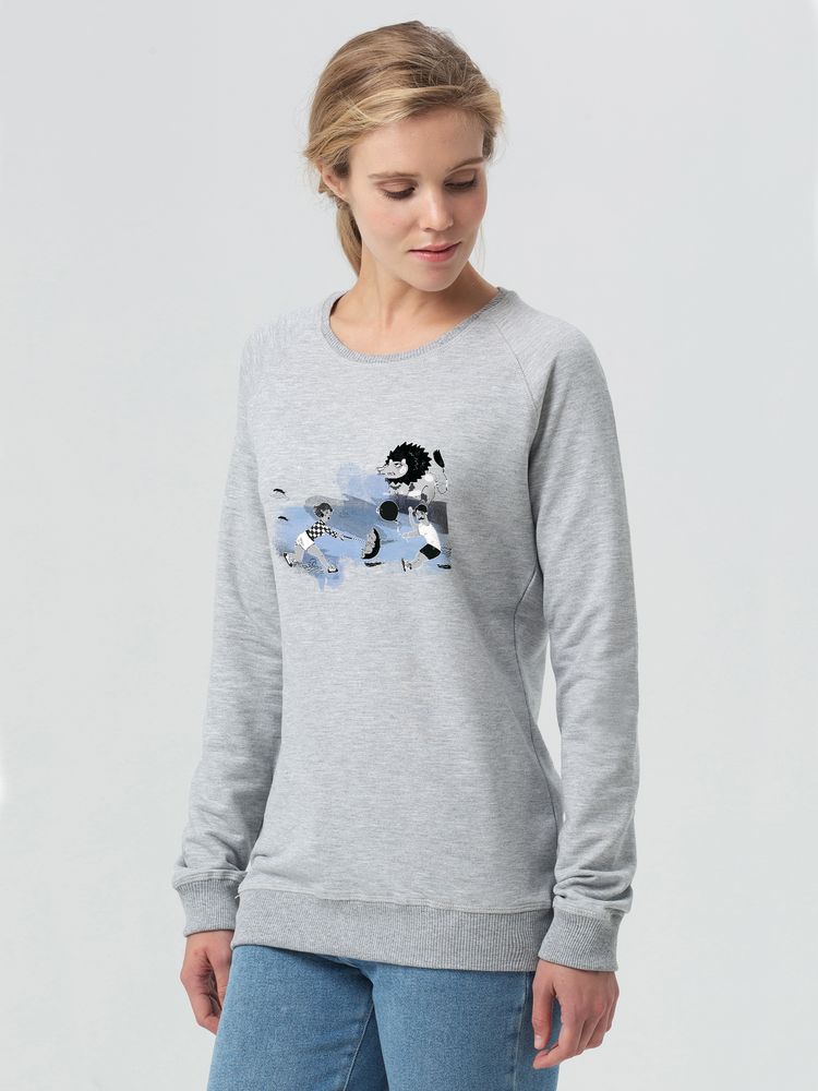 Свитшот женский «Не вы ли были у Невы», серый меланж — изображение 2