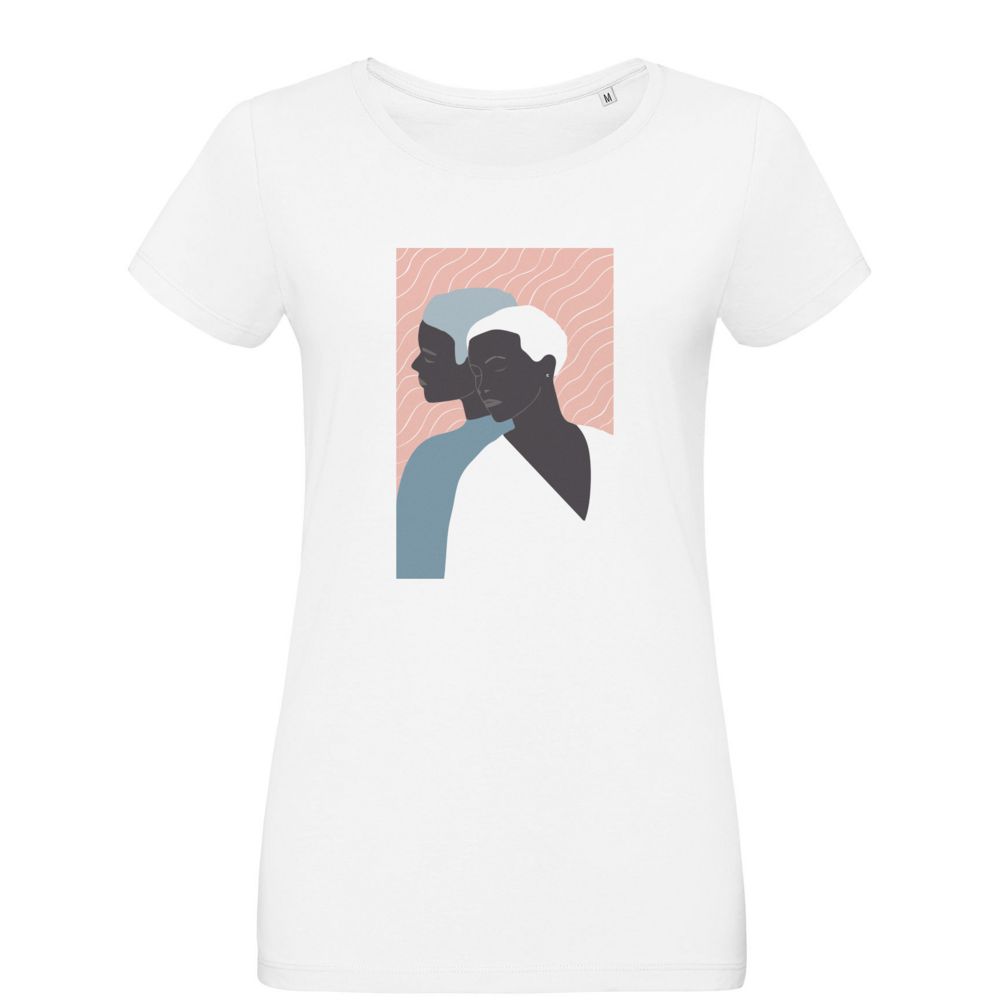 Футболка женская «Пара», белая — изображение 2