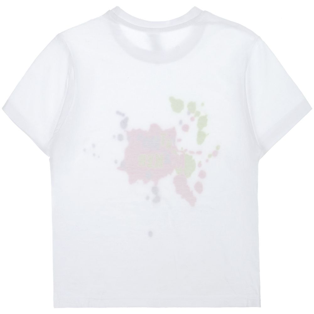 Футболка детская «Пятно Maker», белая — изображение 3