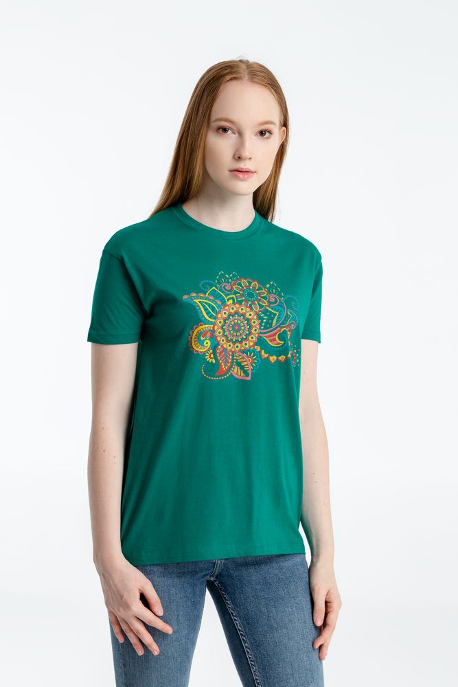 Футболка «Узор», зеленая — изображение 2