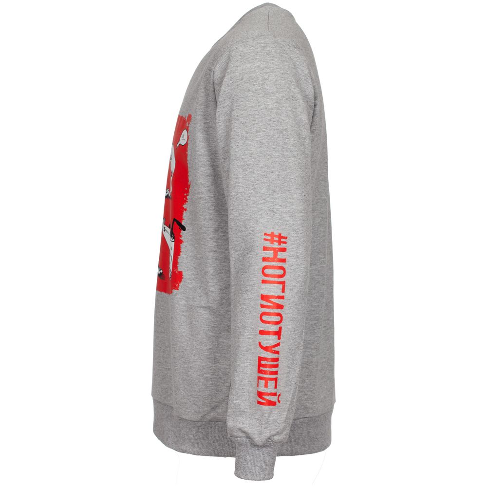 Толстовка «Ногиотушей», серый меланж — изображение 5