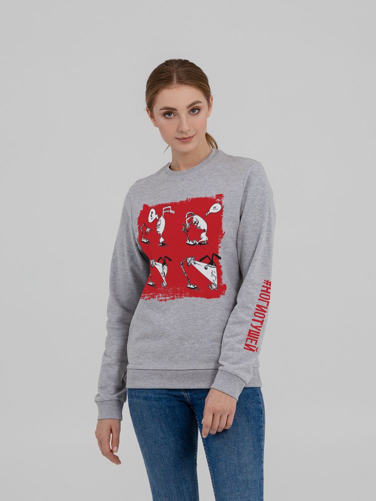 Толстовка «Ногиотушей», серый меланж — изображение 2