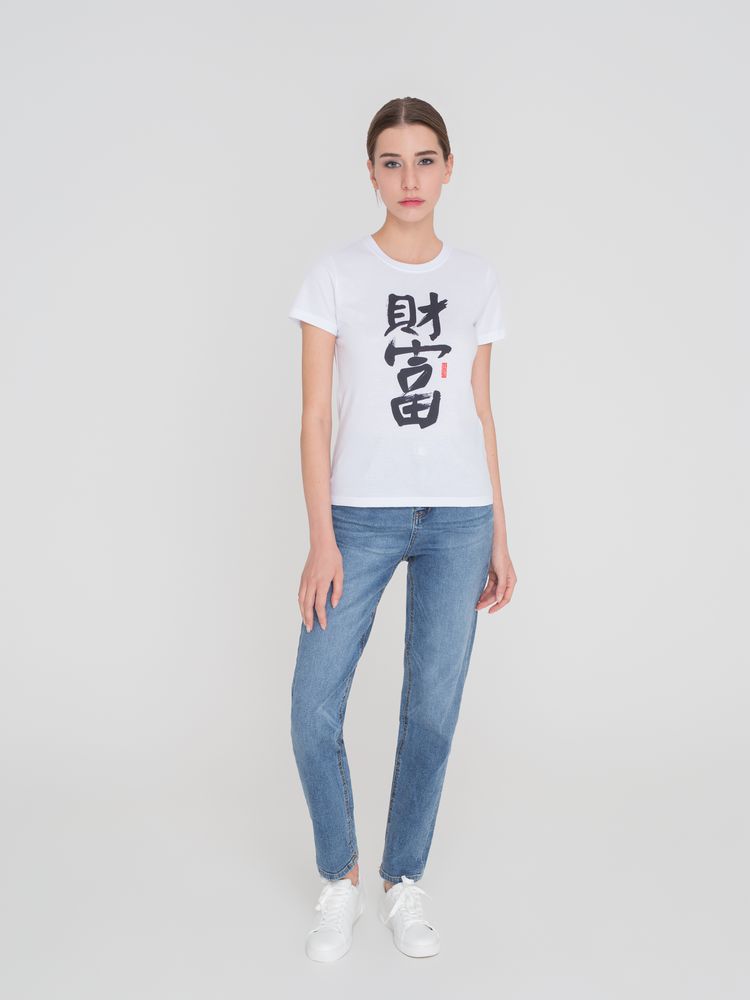 Футболка женская «Вечные ценности. Богатство», белая — изображение 6