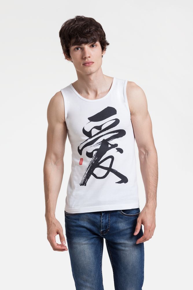 Майка мужская «Вечные ценности. Любовь», белая — изображение 2