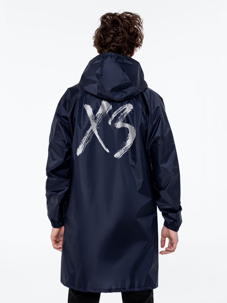 Дождевик «ХЗ», темно-синий с серебристым — изображение 2