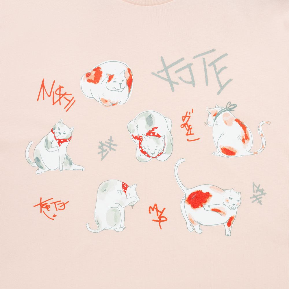 Футболка женская «Котэ», розовая — изображение 3