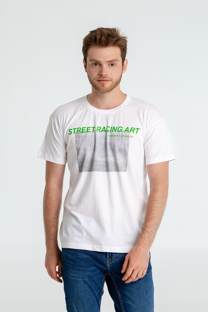 Футболка Street Racing Art, белая — изображение 2