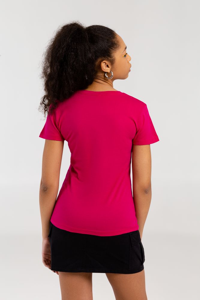 Футболка женская «Меламед. The Beatles», ярко-розовая (фуксия) — изображение 6