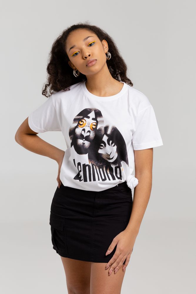 Футболка «Меламед. John Lennon, Yoko Ono», белая — изображение 9