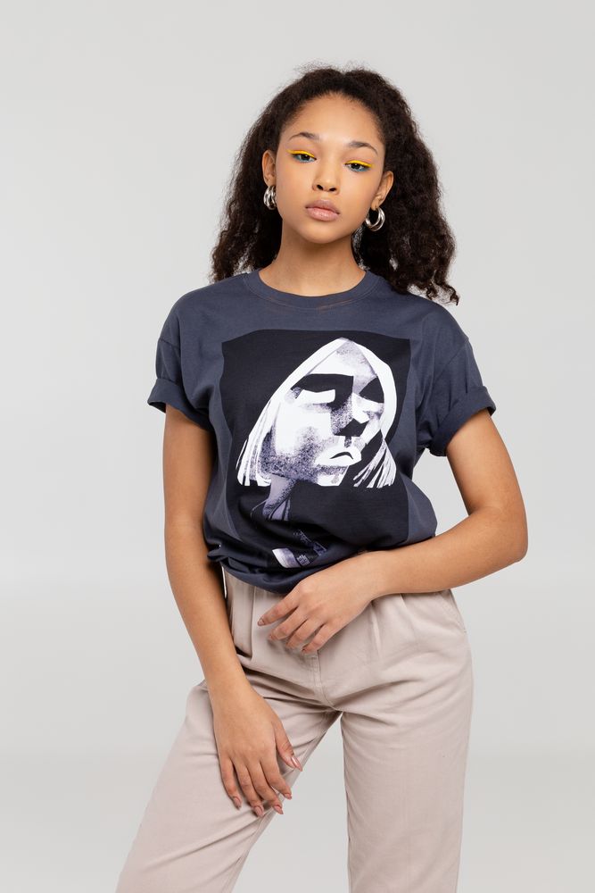 Футболка «Меламед. Kurt Cobain», темно-серая — изображение 8